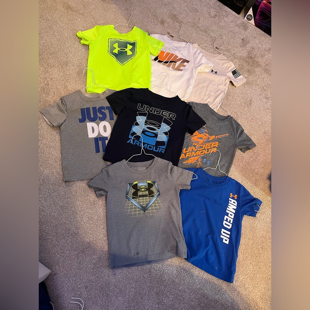 UA/Nike 4/5T shirts/pants lot